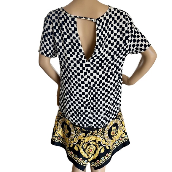 Handkerchief Midi Dress Checkered Print - Picture 3 of 4